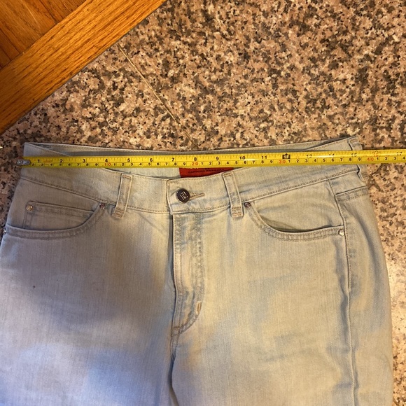 Carolina Herrera Light Wash Straight Leg Jeans - Picture 8 of 9